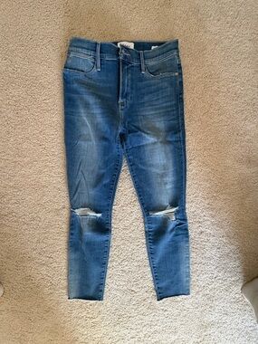 Frame Denim Le High Skinny Crop Jeans